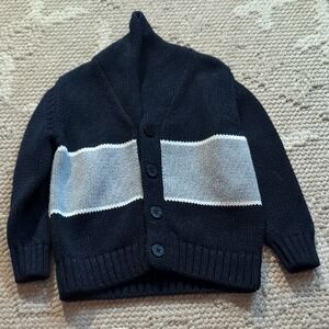 Il Gufo Black and Gray Knit Cardigan